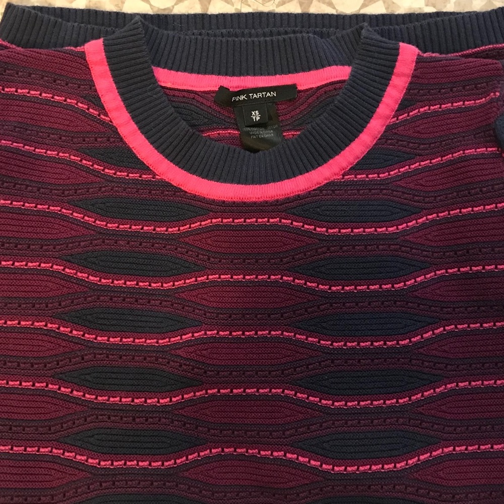Pink tartan sweater